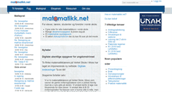 Desktop Screenshot of matematikk.net
