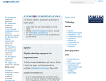 Tablet Screenshot of matematikk.net